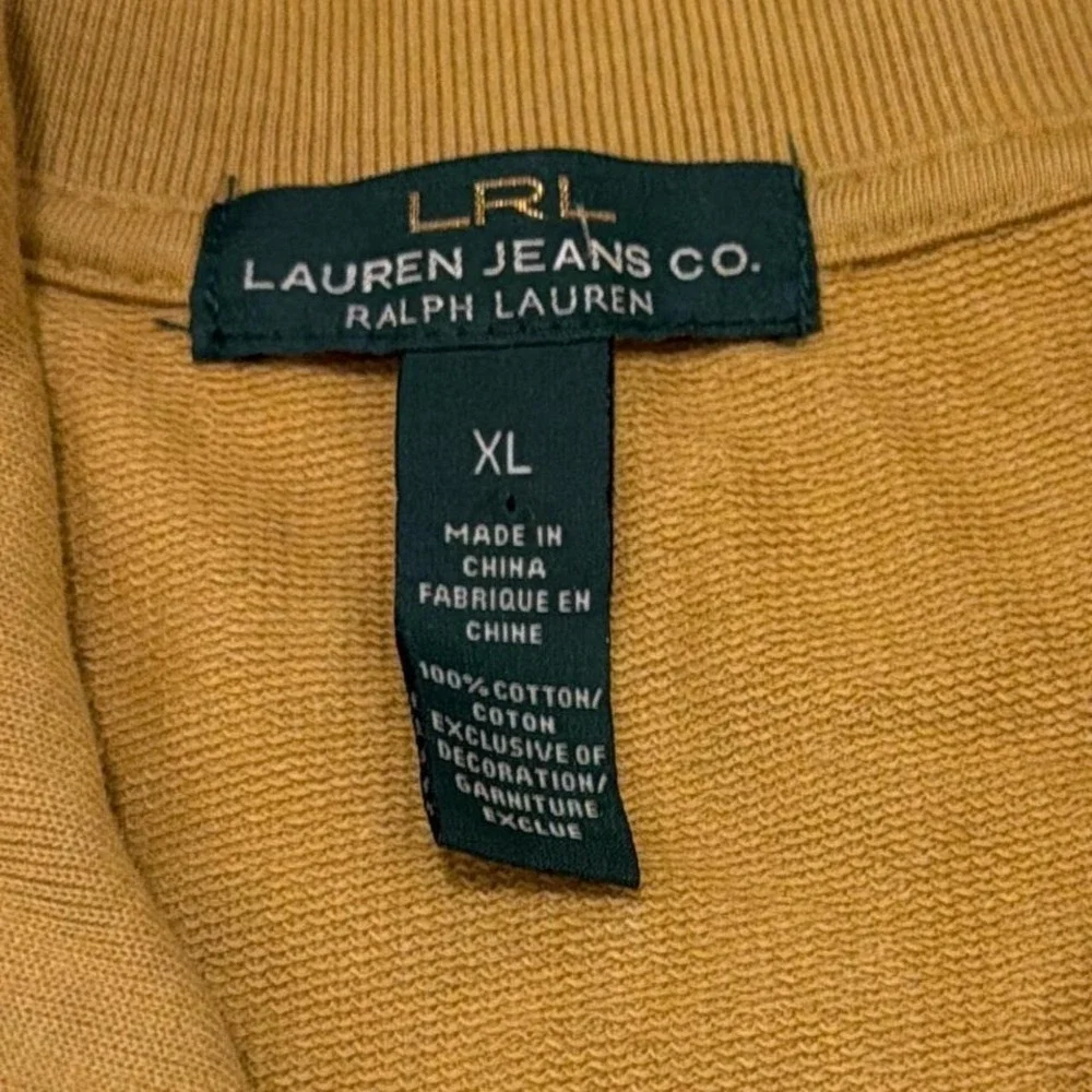 Vintage Ralph Lauren Jeans Military Zip Jacket | Tan | Size XL - Picture 2 of 5
